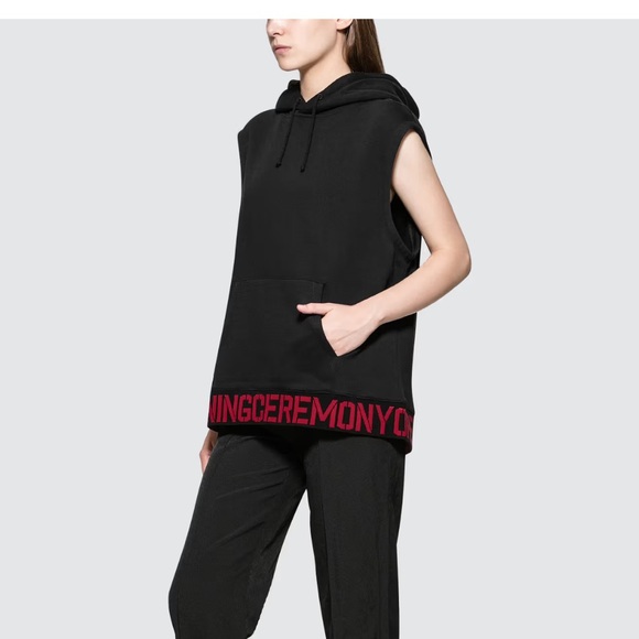 Opening Ceremony Elastic Logo Hoodie Vest - Picture 1 of 14